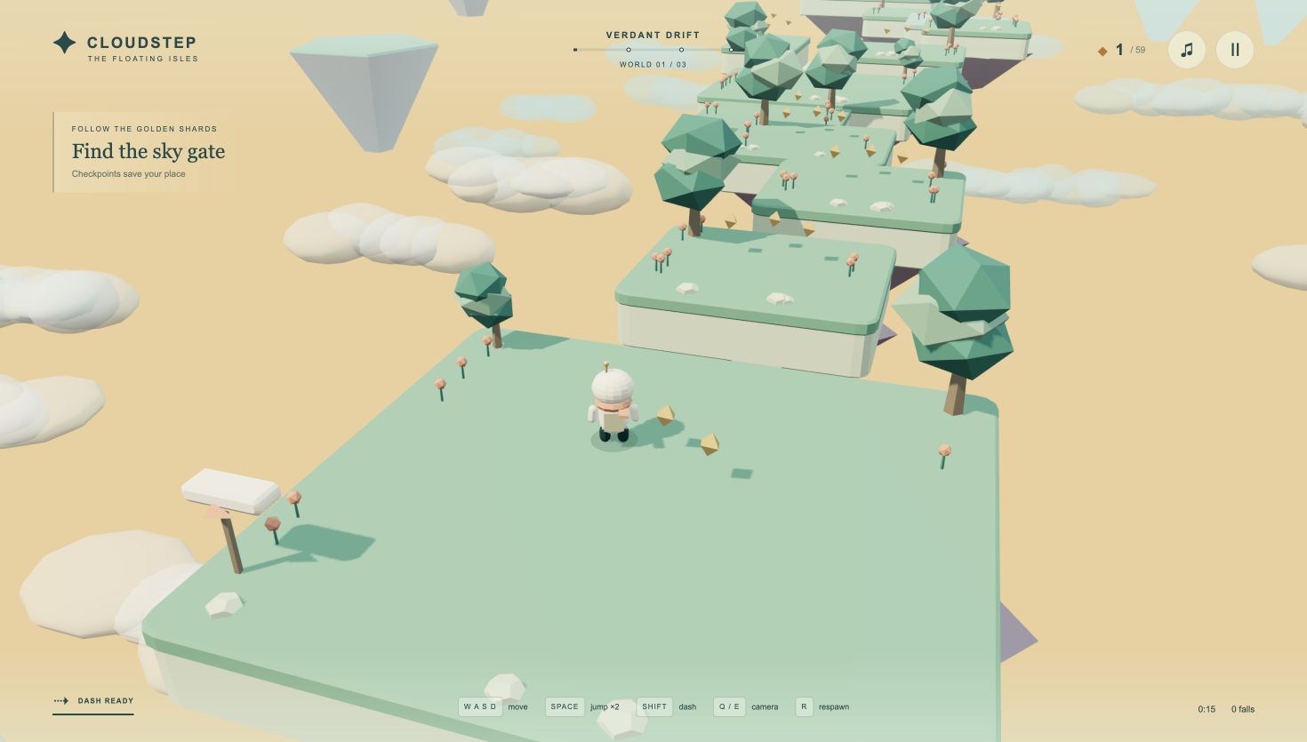 Floating islands and playful platforming worlds